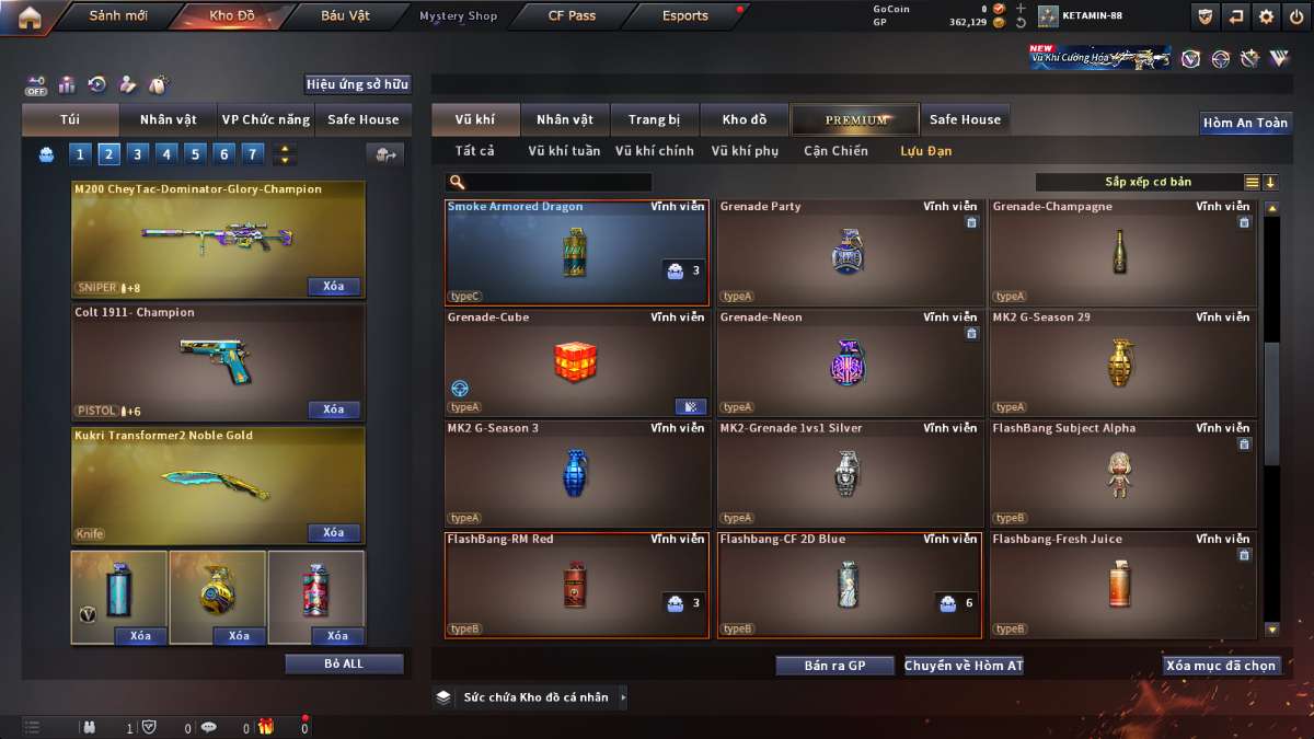shop acc cf uy tin gia re